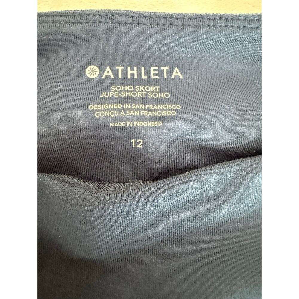 Athleta Dark Blue Soho Skort Athletic Pockets Size 12 - Picture 8 of 9